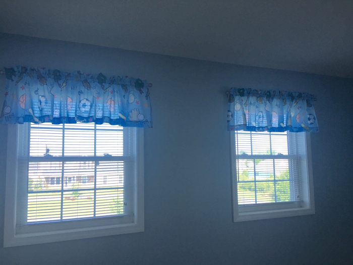 Sports Tailored Valance, Football, Baseball, Basketball, Boys Curtains